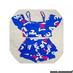 Lucky-fairy-Girl swimsuit 2 Pieces Swimsuits for Girls Printing Polyester Two Pieces Children Swimwear Blue B07QHS5K6R
